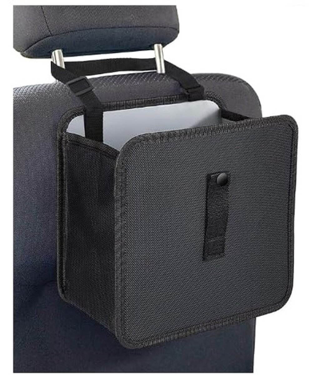 Dailygoods- Autovuilnisbak Waterdicht - Multifunctionele Opbergzak - Opvouwbare Vuilnisbak - 22.5 x 14 x 23 cm - Vooraf Beveiligde Afvalzakken - EVA Binnenlaag - Autobak