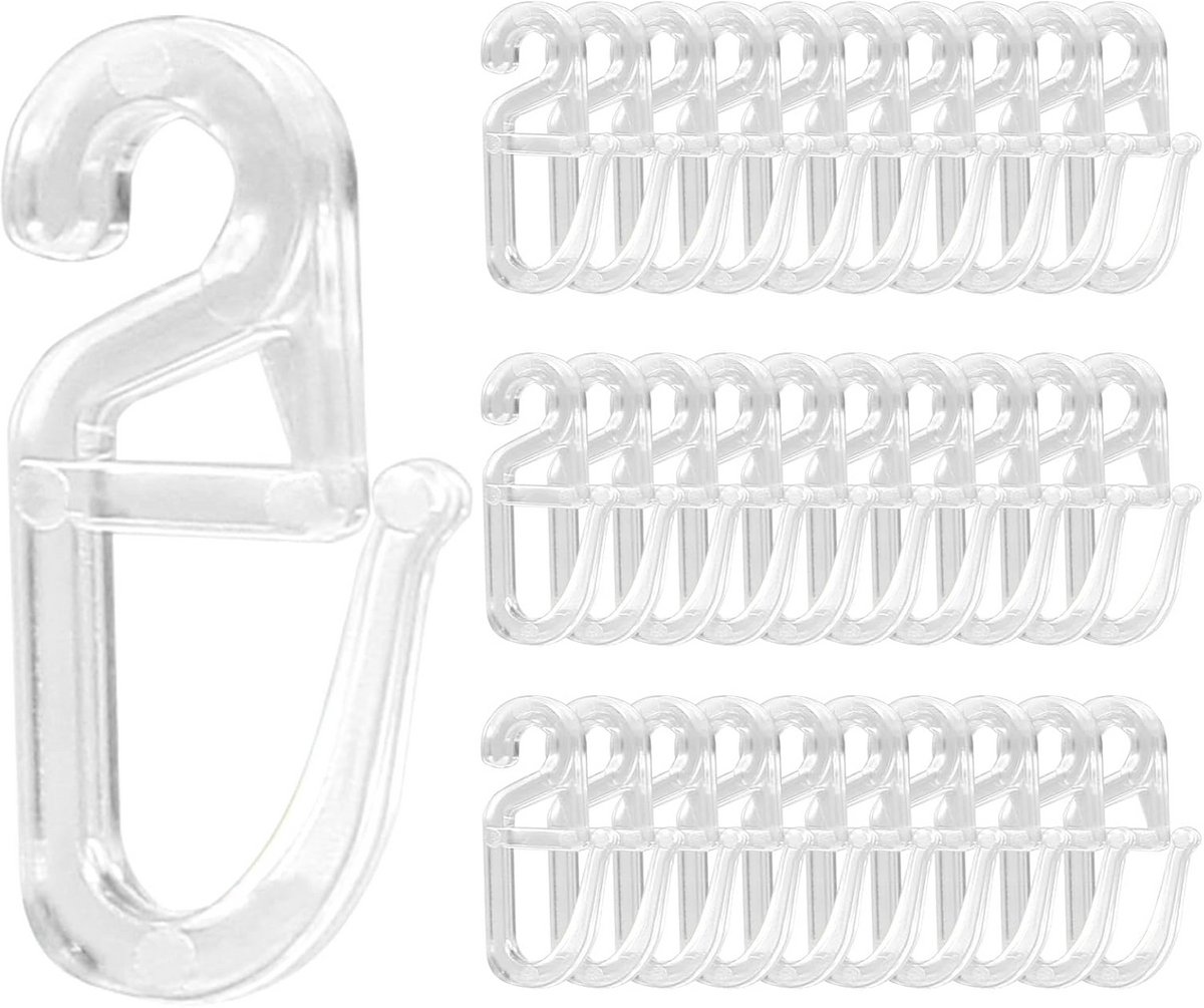 Universele Haken - Gordijn Clips - Decoratie Ophangen - Verstelbaar Ontwerp - 70 Stuks - K