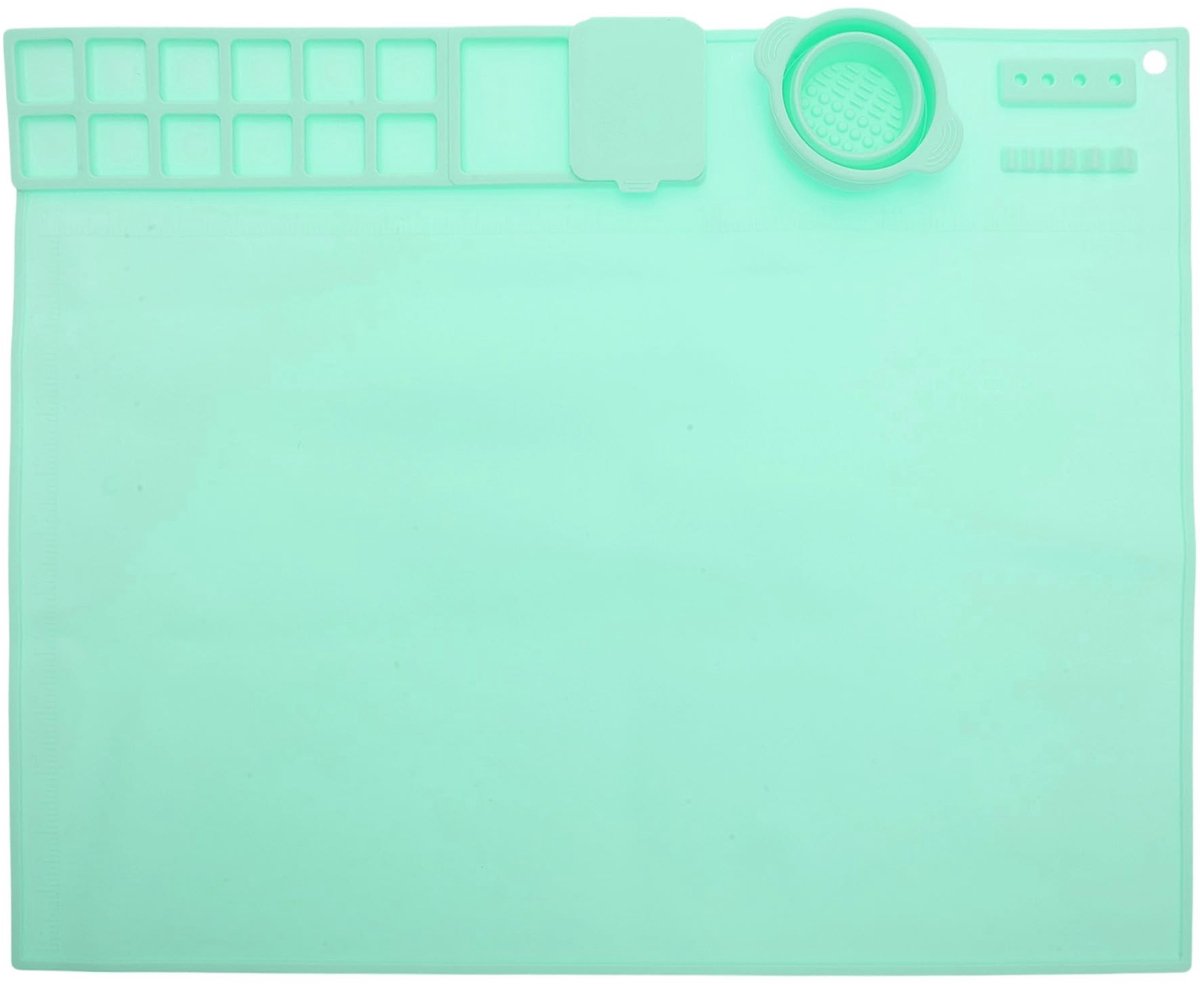 Dailygoods- Knutselmat Siliconen - Antislip Onderkant - Rechthoekige Schildermat - Duurzaam - Creatieve Activiteiten - Hoogwaardig Materiaal - Werkmat