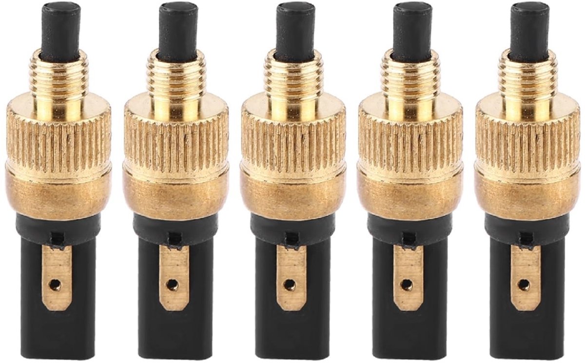 Dailygoods - Koppelingspedaalschakelaar - Achterlicht - 5 Stuks - Geschikt voor Motorfiets - Hoogwaardige Koper - Betrouwbare Schakelaars