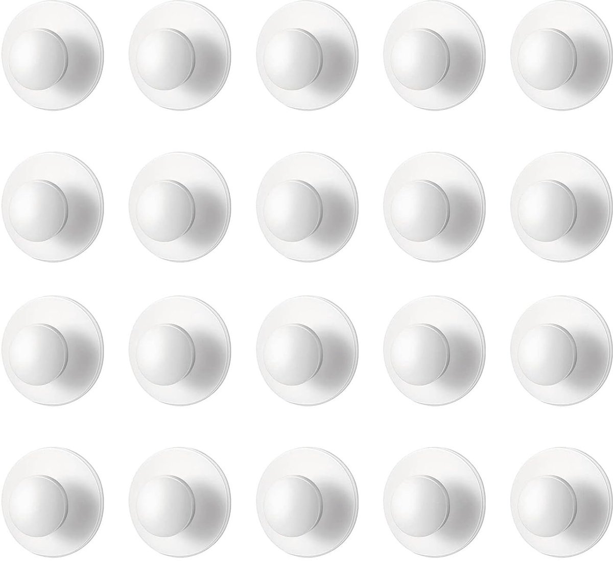 Dailygoods- Ladeknoppen 20 Stuks - Zelfklevende Meubelknoppen - Duurzaam Plastic - Handgrepen Keuken/Badkamer - Eenvoudig te Installeren - Ruimtebesparend - Kastknoppen
