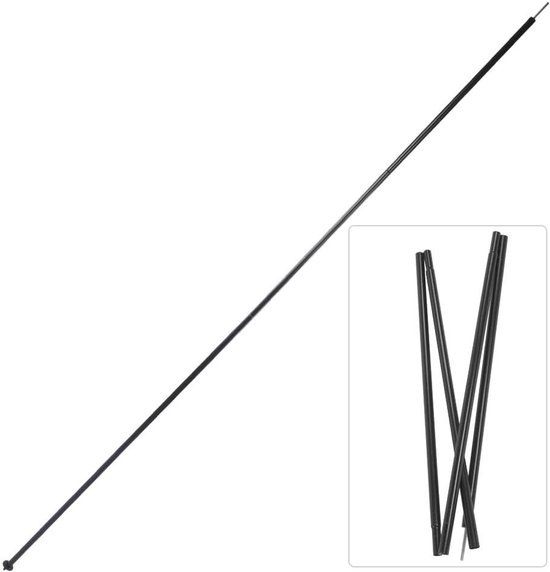 Telescopische Stokken - Verstelbare Staven - Kampeer Luifel - Sterk IJzer Materiaal - 2 Meter - Zilver — afbeelding 5