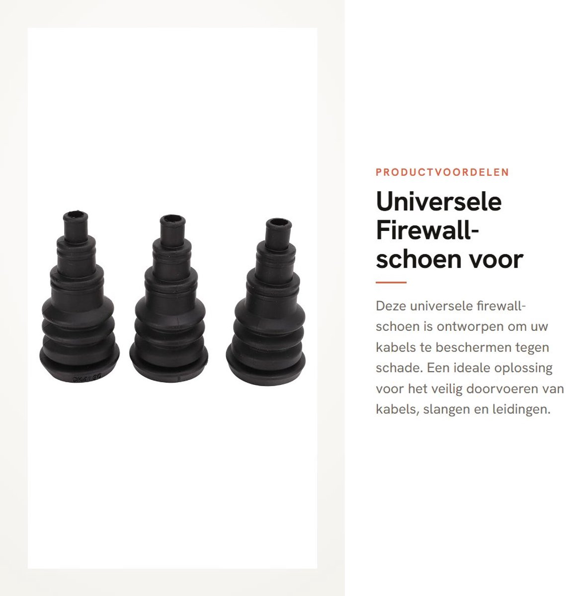Dailygoods - Universele Firewall-schoen voor Kabeldoorvoertules