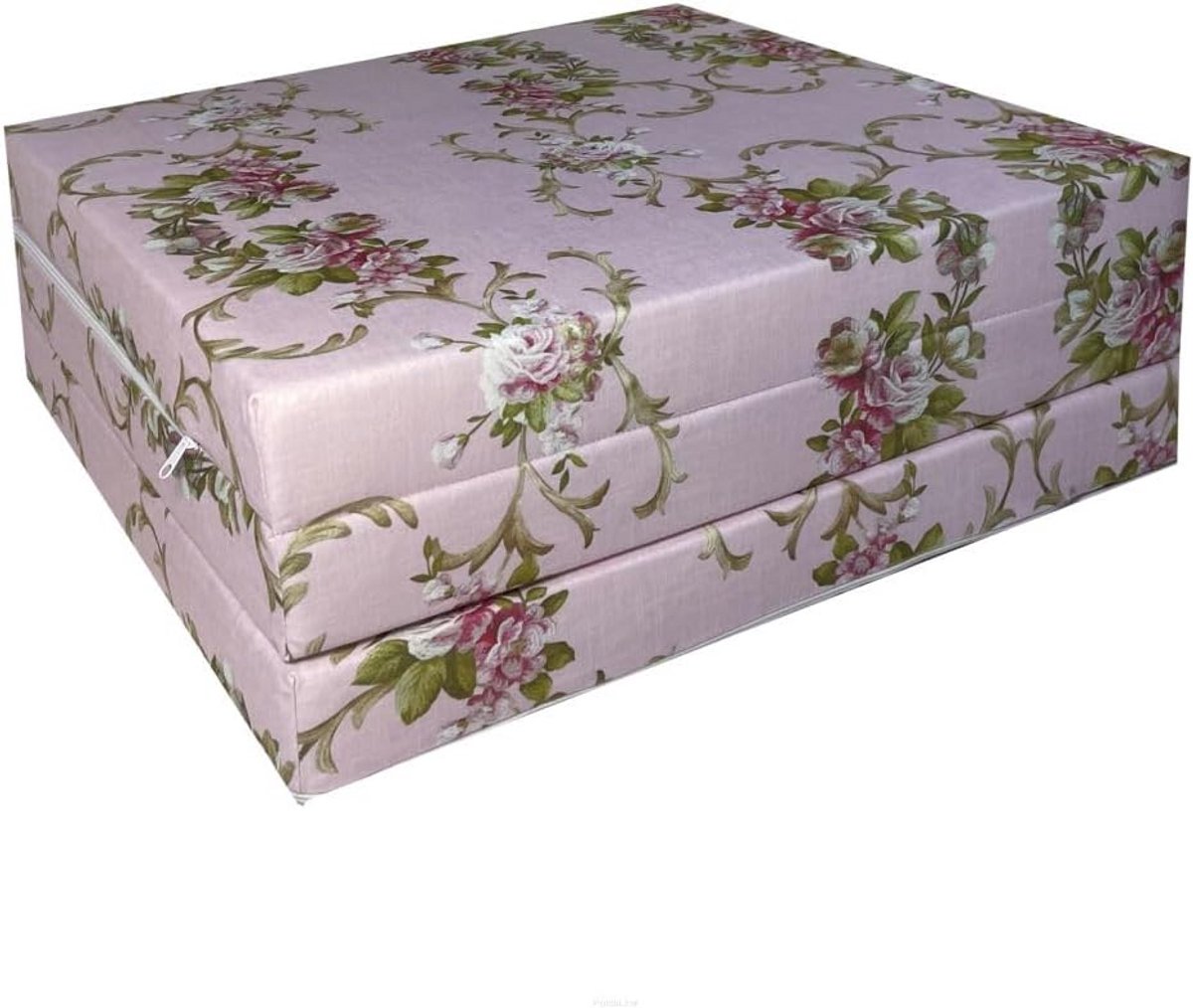 Opvouwbare Matras - Gastenbed Vouwbed - Comfortabel Slapen - Wasbare Hoes - 180x65x7 cm - Beige