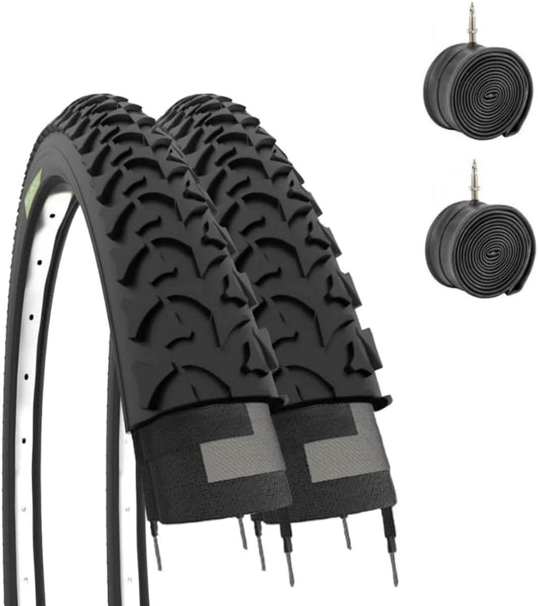 Fietsbanden Set - Banden en binnenbanden - Fietsen Onderhoud - Butyl binnenbanden - 20 inch - Zwart