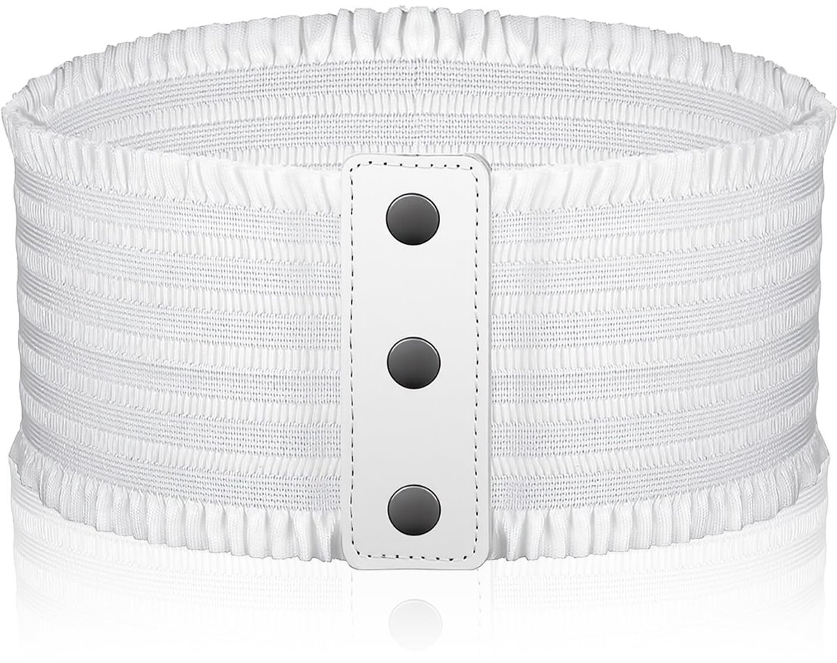 Dailygoods- Tailleband Brede Elastische Riem - Dames - Drukknop - Korset - PU/Nylon/Polyester - Geschikt voor Taille 68-100 cm