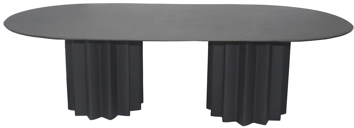 Vente-unique Salontafel in metaal - Zwart - ZABANIA
