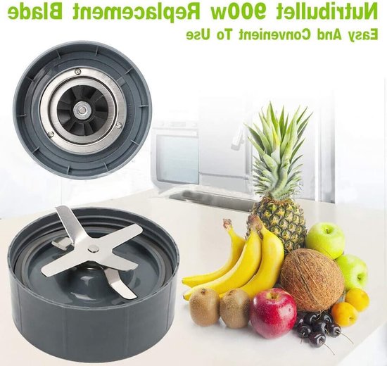 Vervangende Extractor Blade voor Nutribullet met Siliconen O-Ringen en Antivibratie Pad, Geschikt voor 600W en 900W Modellen van Merkloos — afbeelding 2