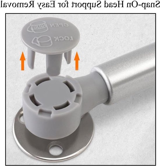 2 stuks Gasveer Liftsteun 80N, Zachte Sluiting voor Kasten, Speelgoeddozen en Opbergdozen, 20.5 cm Lang — afbeelding 3