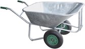 Grote kruiwagen Kruiwagen 2-wiel "Farmer II" thermisch verzinkt 200 liter voerkruiwagen Tuinkrui Kruiwagen Dubbele kruiwagen