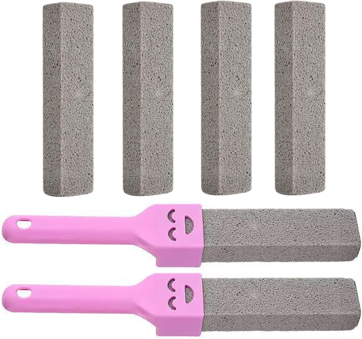 Toiletsteen voor Effectieve Reiniging van Toilet, Douche en Badkamer - Vervangbare Pumice Steen met Handvat voor Optimale Hygiëne