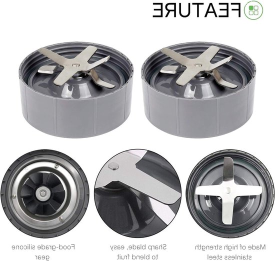 Vervangingsset voor Nutribullet Mixers - Premium Extractor Mes met Manure Gear, Basis Sprocket en Siliconen Seal voor 600W Blender — afbeelding 5