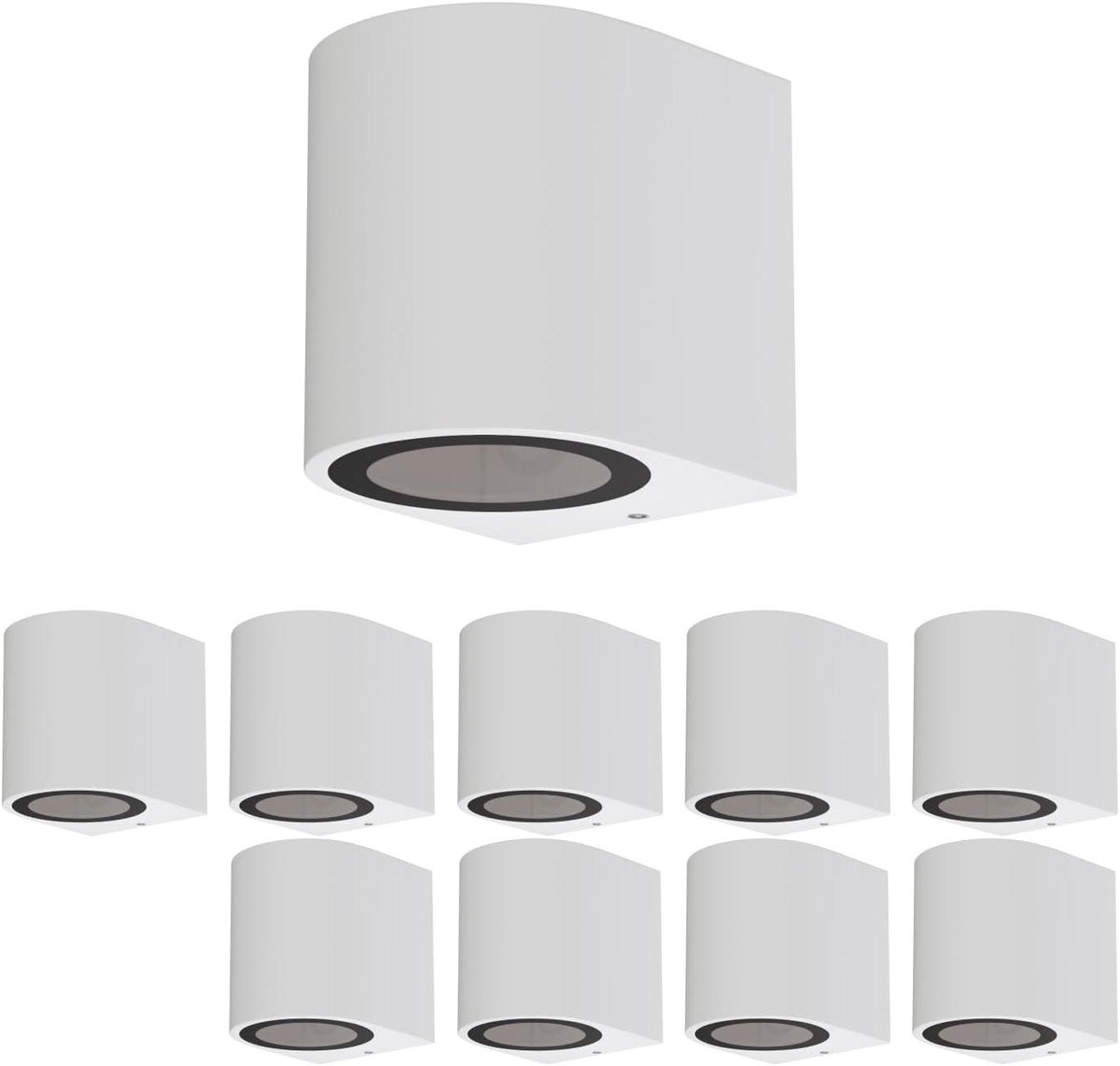 Wandlampen Buiten - Muurverlichting Tuin - Terras Verlichten - Naar Beneden Gericht - 68 x 80 x 75 mm