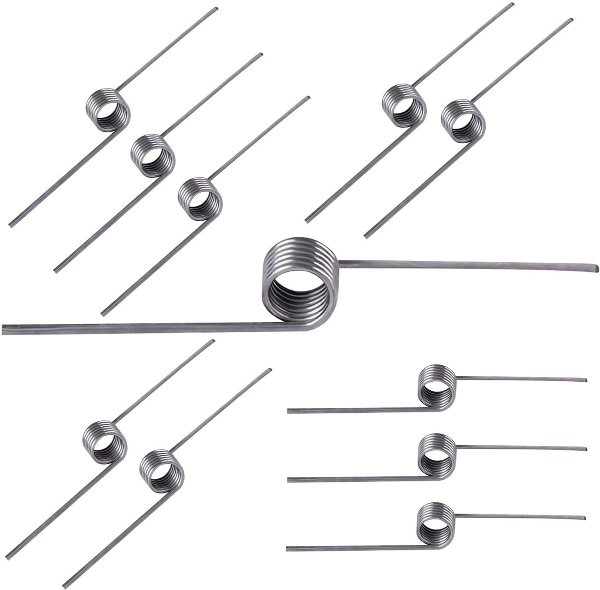Kleine Torsieveren - Mechanische Veren - Energie Opslaan - V-vormige Constructie - 0.5mm Draaddiameter - Zilver