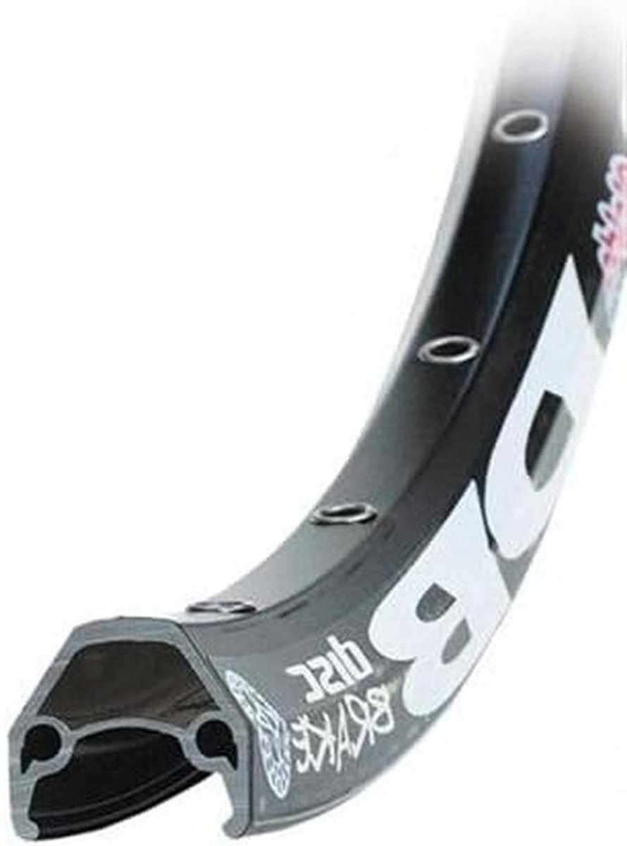 Fietser velg - Hollow chamber - Fietsreparatie - Aluminium constructie - 28 inch - Zwart