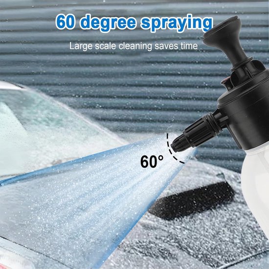 autowas spuitfles - Spuitfles - drukspuitfles - Plastic Pompverstuiver - voor Huishoudelijke Schoonmaak - Tuinbesproeiing en Autodetailing - 2-liter - handmatige druk - schoonmaken - Essentiële huishoudelijke artikelen van Merkloos	 — afbeelding 4
