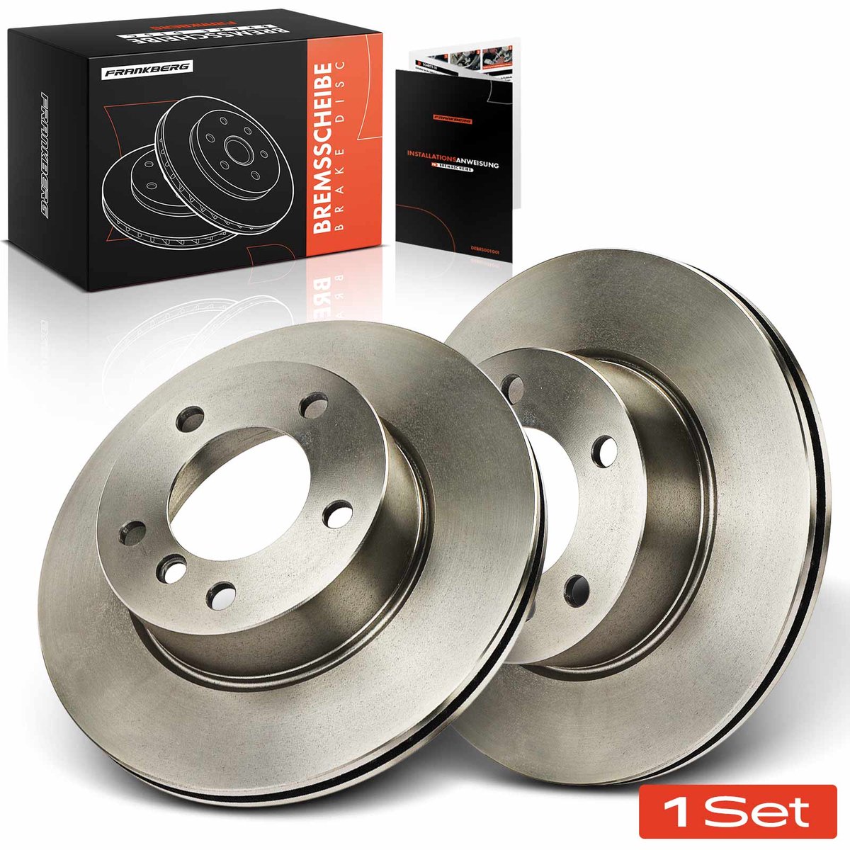 Frankberg 2x Remschijven Vooras voor BMW 1er E81 E87 F