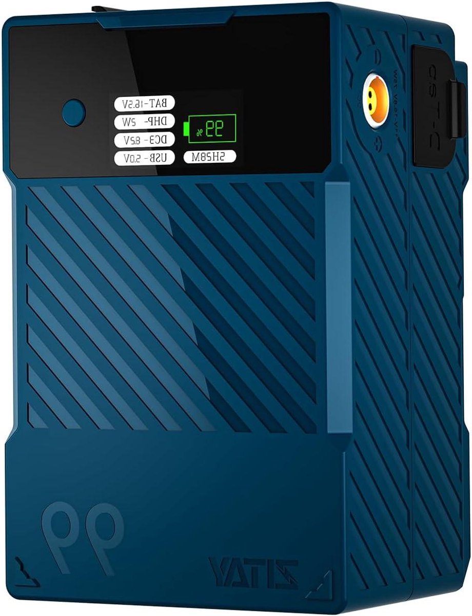 Mini V-Mount Accu - Camera Batterij - Stroomvoorziening Camera - Meerdere Interfaces - 99 Wh - Zwart