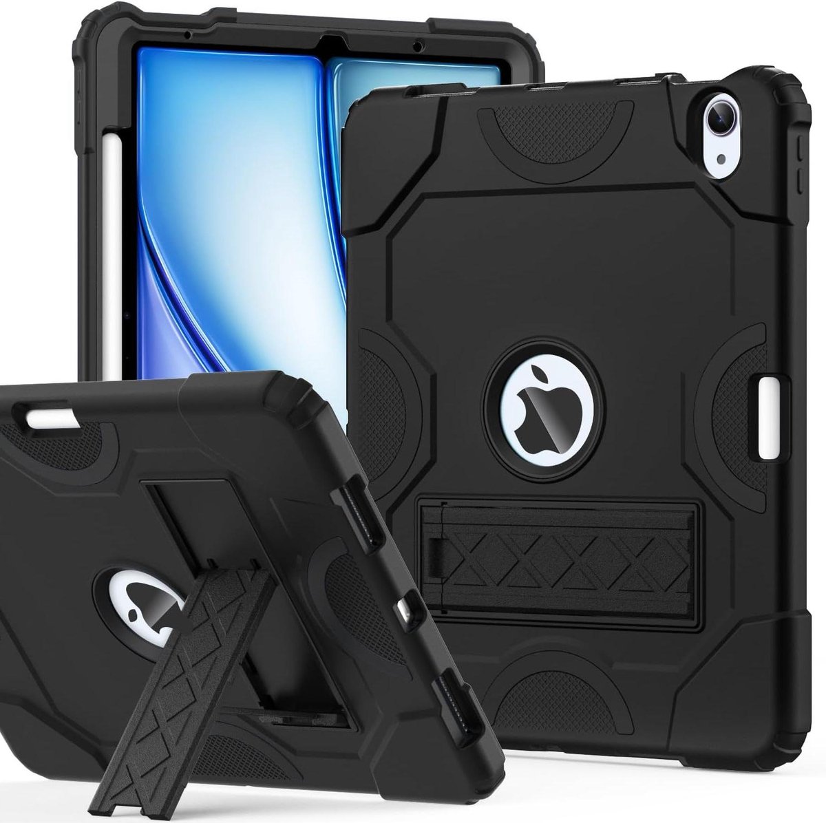 iPad Air Case - Beschermhoes Tablet - Tabletbescherming - Schokbestendig Robuust Ontwerp - 10.9 inch - Zwart