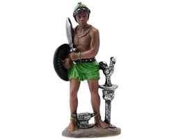Ogun figuur - Decoratief beeld - Religieuze decoratie - Gemaakt van hars - 14 cm - Diverse