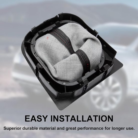 Schakelpookknop Set - Pookknop Leer - Auto Interieur Upgraden - 6 Versnellingen - 1 Stuks - Zwart van Merkloos — afbeelding 2