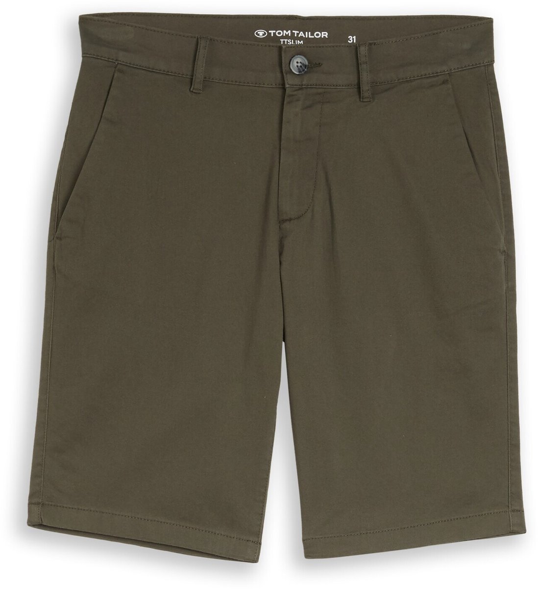Tom Tailor - TTSLIM chino-short - Maat 29 - deep leaf green