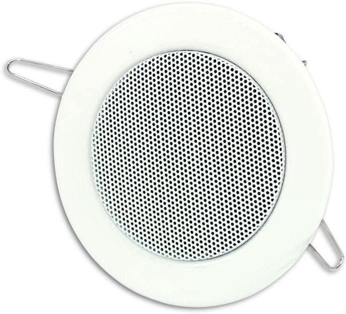 Plafondluidspreker Wit - Inbouwluidspreker 2-weg - Achtergrondmuziek Binnenshuis - 65 cm Breedbandluidspreker - Ø 80 mm - Wit