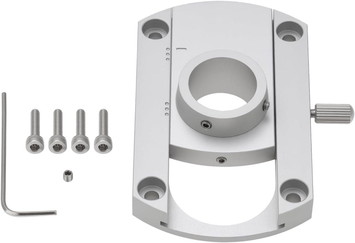 Conversie Arm - Platenspeler Arm - Vinyl Geluid Verbeteren - Aluminiumlegering Constructie - 20 mm Binnengat - Zilver