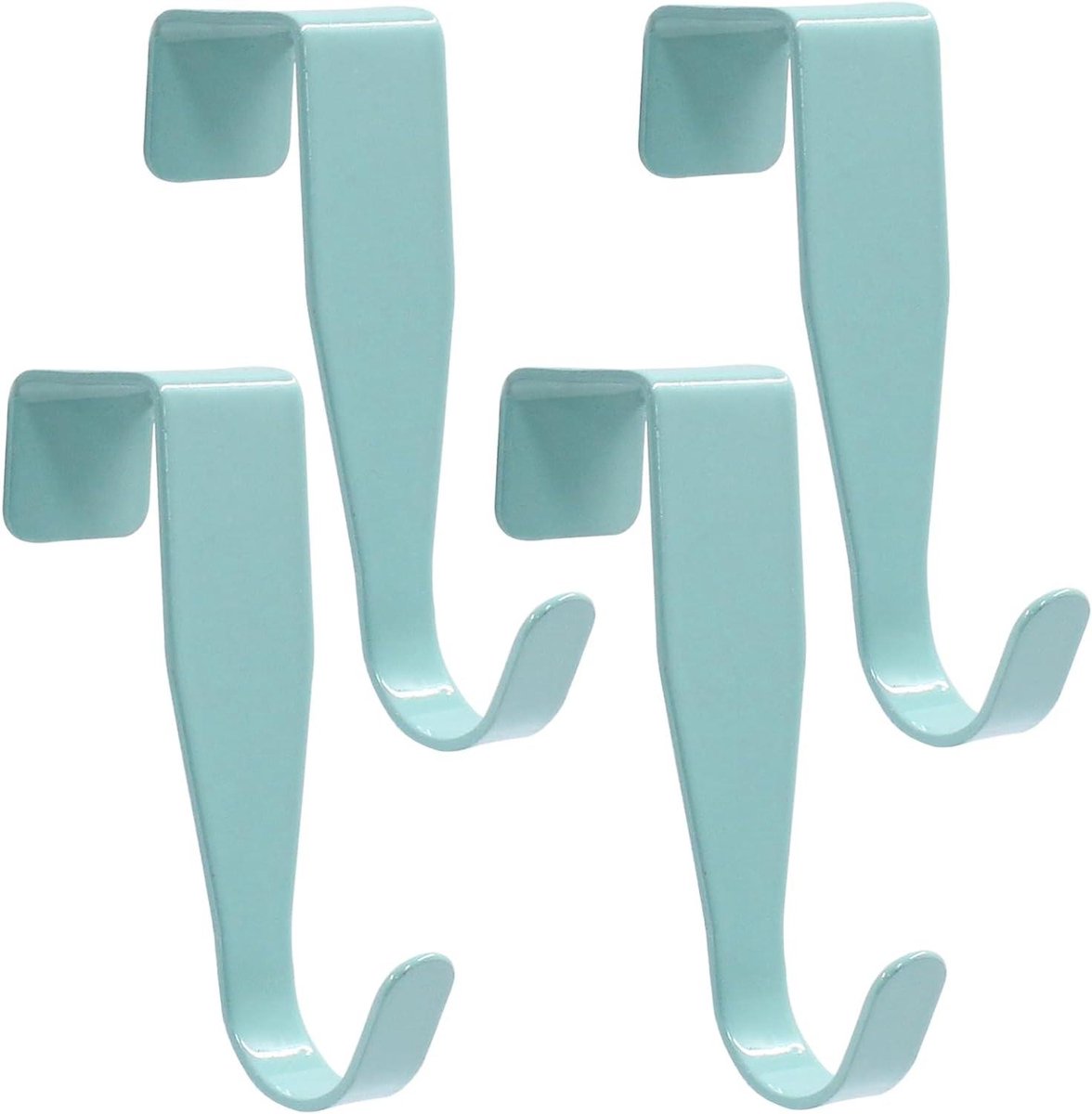 Deurhaken - Hanghaken Kastdeur - Ruimte Besparen - Koolstofstaal Constructie - 4 stuks - Blauw