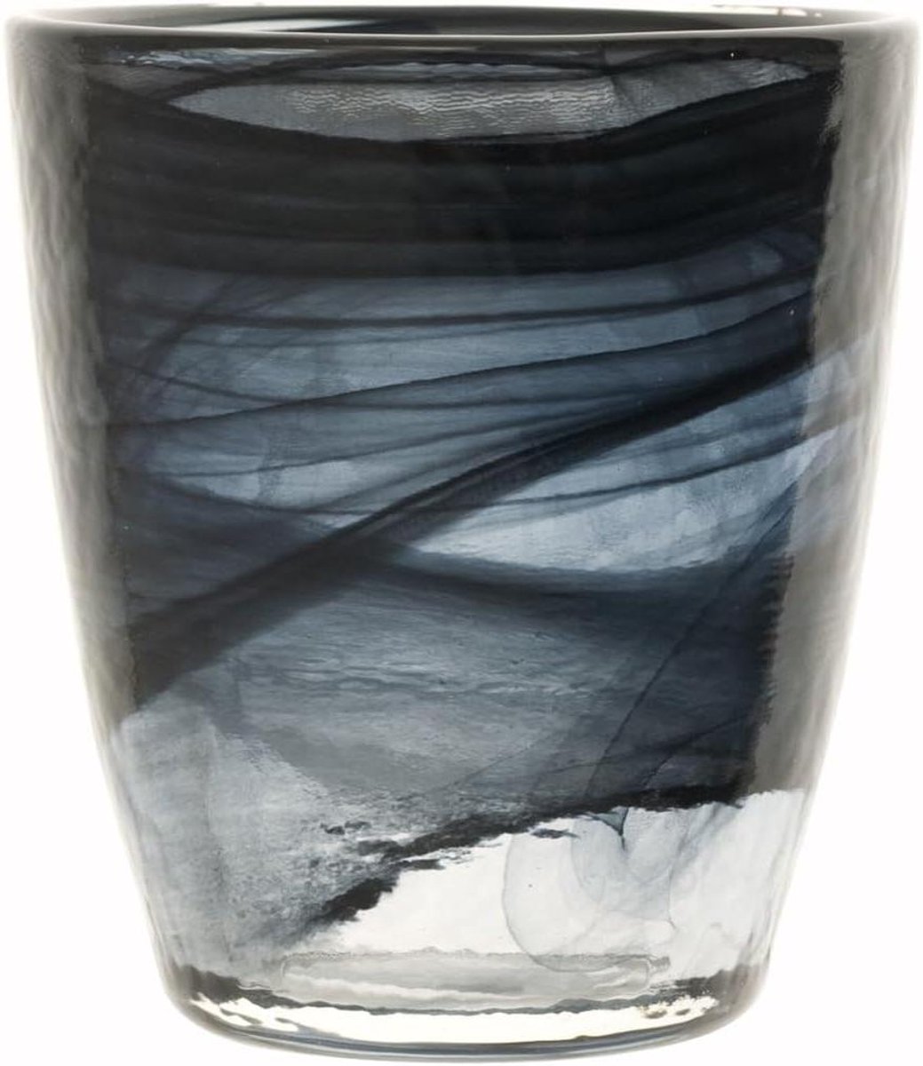 Set Glazen - Waterglazen - Tafel Dekken - Gekleurd Glas - 230 ml - Zwart