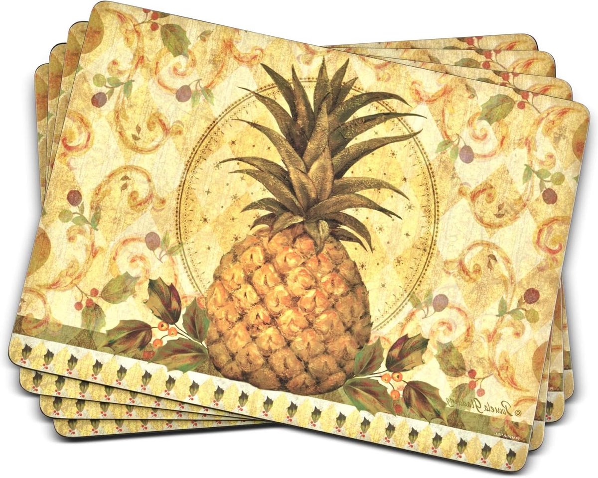 Placemats - Tafelonderleggers - Tafeldecoratie - Hittebestendig - 4 stuks - Multicolor