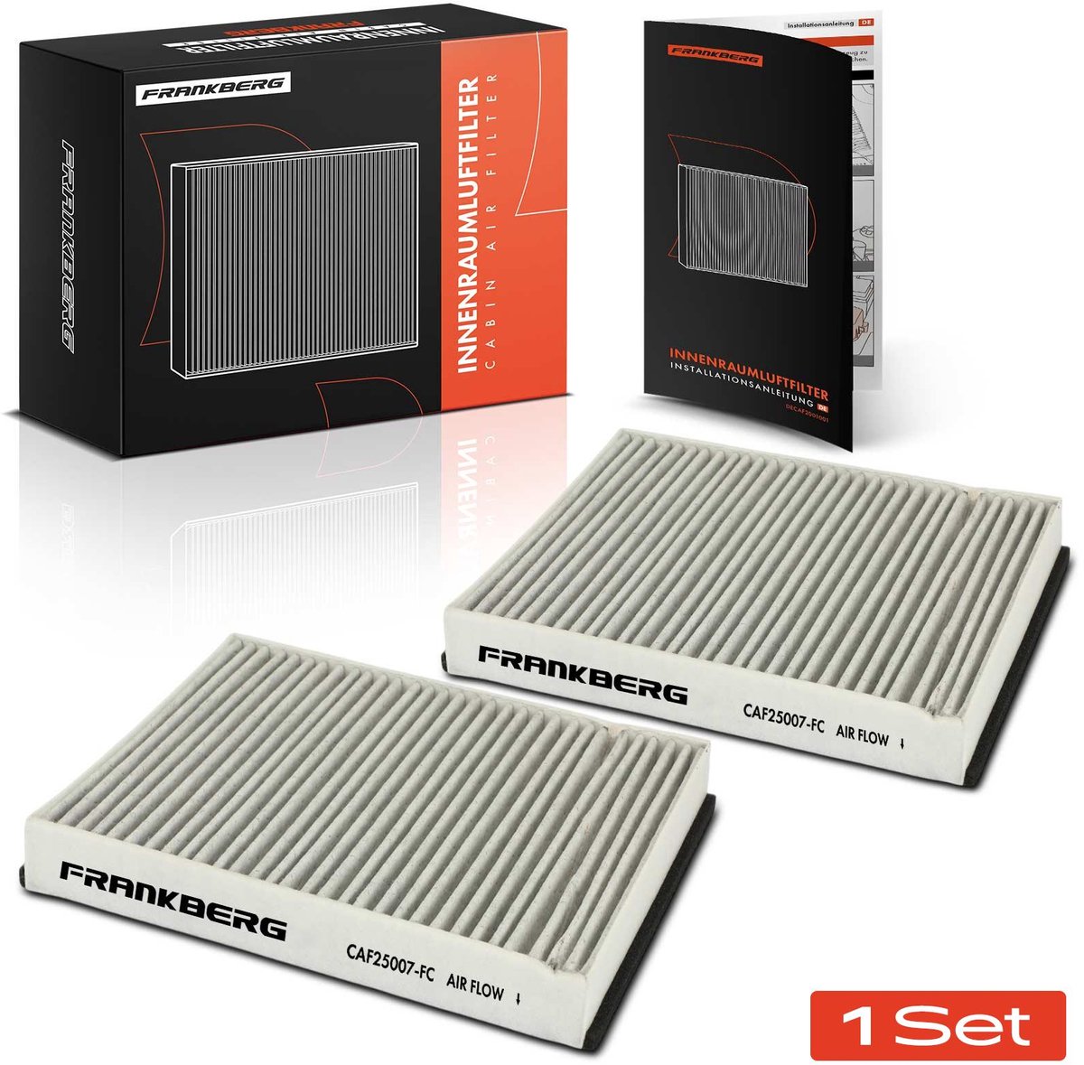 Frankberg 2x interieurfilter actieve kool voor FORD