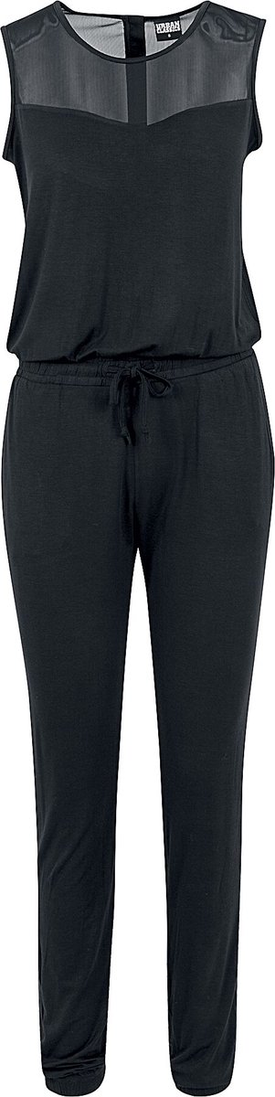 Urban Classics Tech Mesh Long Dames Jumpsuit – 4XL Zwart