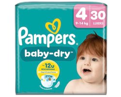 3x Pampers Baby Dry Luiers Maat 4 (9-14 kg) 30 stuks