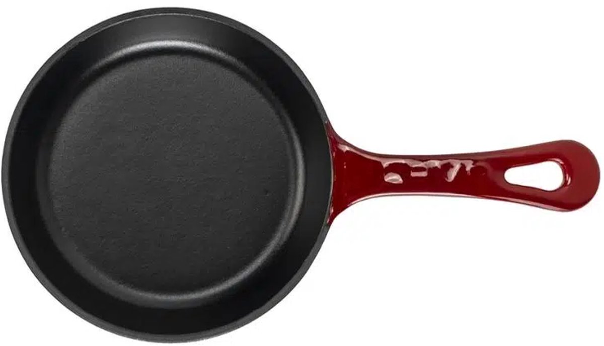 Lava Koekenpan - 16 cm - 0.39 liter - Gietijzer - Rood