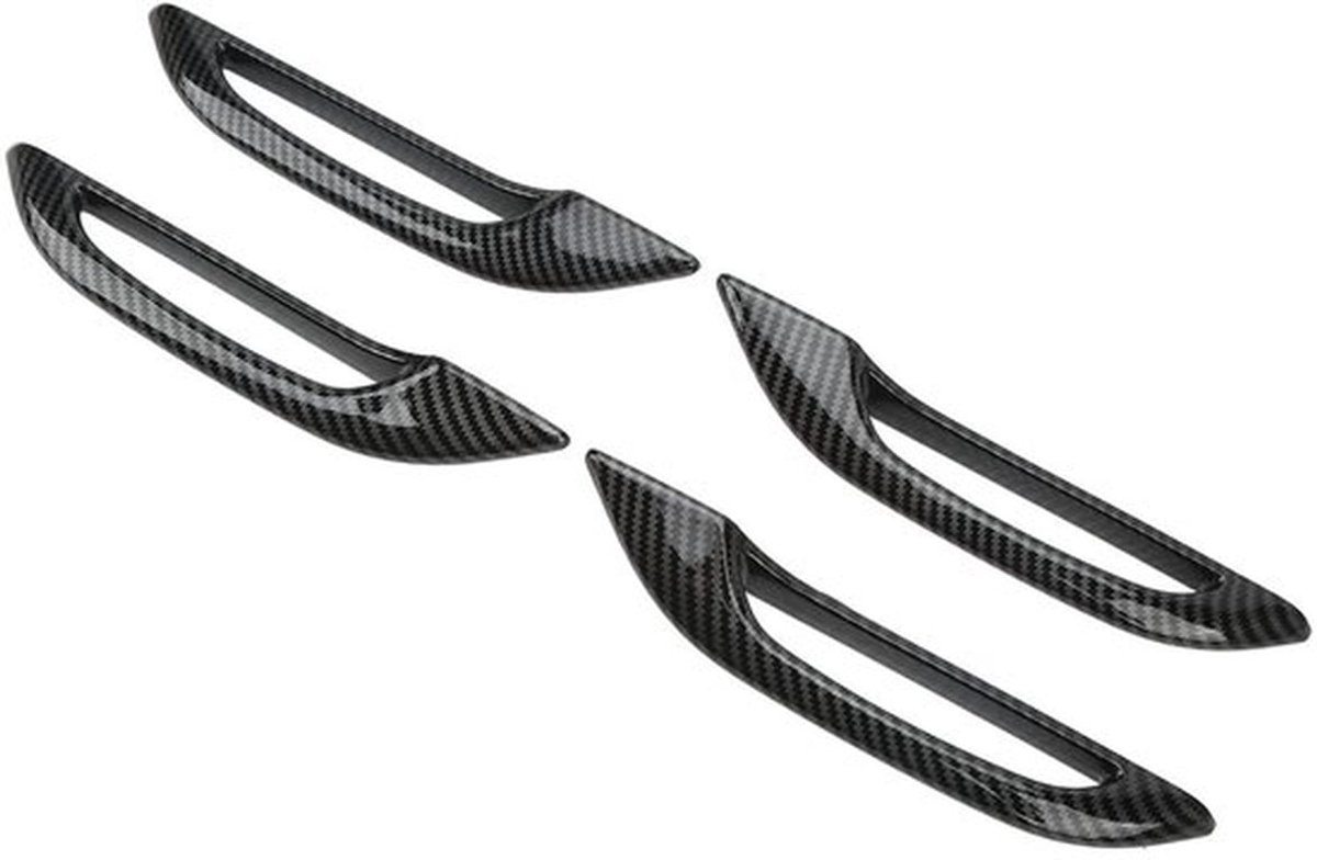 4 Pack Auto Deurhendel Beschermhoezen Vorst Carbon Fiber Stijl Compatibel met Y