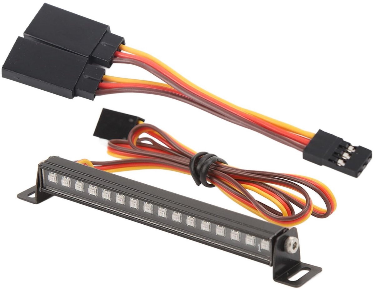 By shayne ForTraxxas TRX4M Defender - RC-lichtstrip - Aluminium - Afstandsbediening - 16 LEDs - Accessoires voor klimmers - Auto verlichting