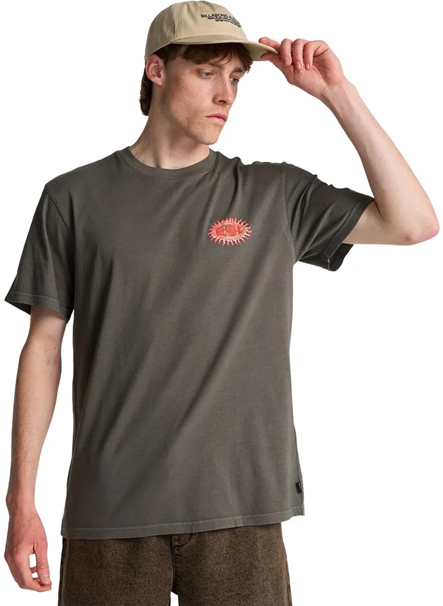 Billabong Burn Out T-shirt Met Korte Mouwen S Man Pewte