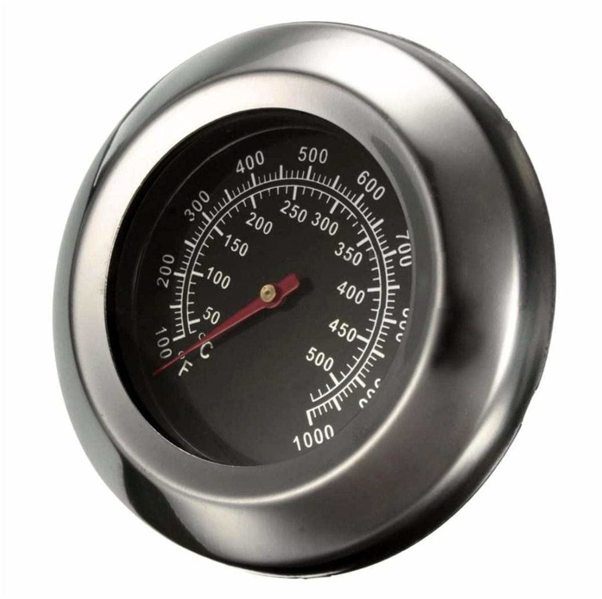 Smoakez vleesthermometer - Grill thermometer - Roestvrij staal - Analoge inbouw - Nauwkeurige metingen - Geschikt voor barbecues