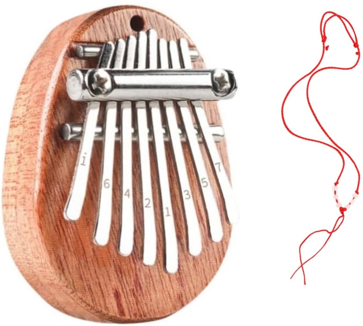 Smoakez - Mini Kalimba - Duimpiano voor Beginners - Bruin - Muziekinstrument - Perfect voor Muziekliefhebbers - Compact en Handzaam