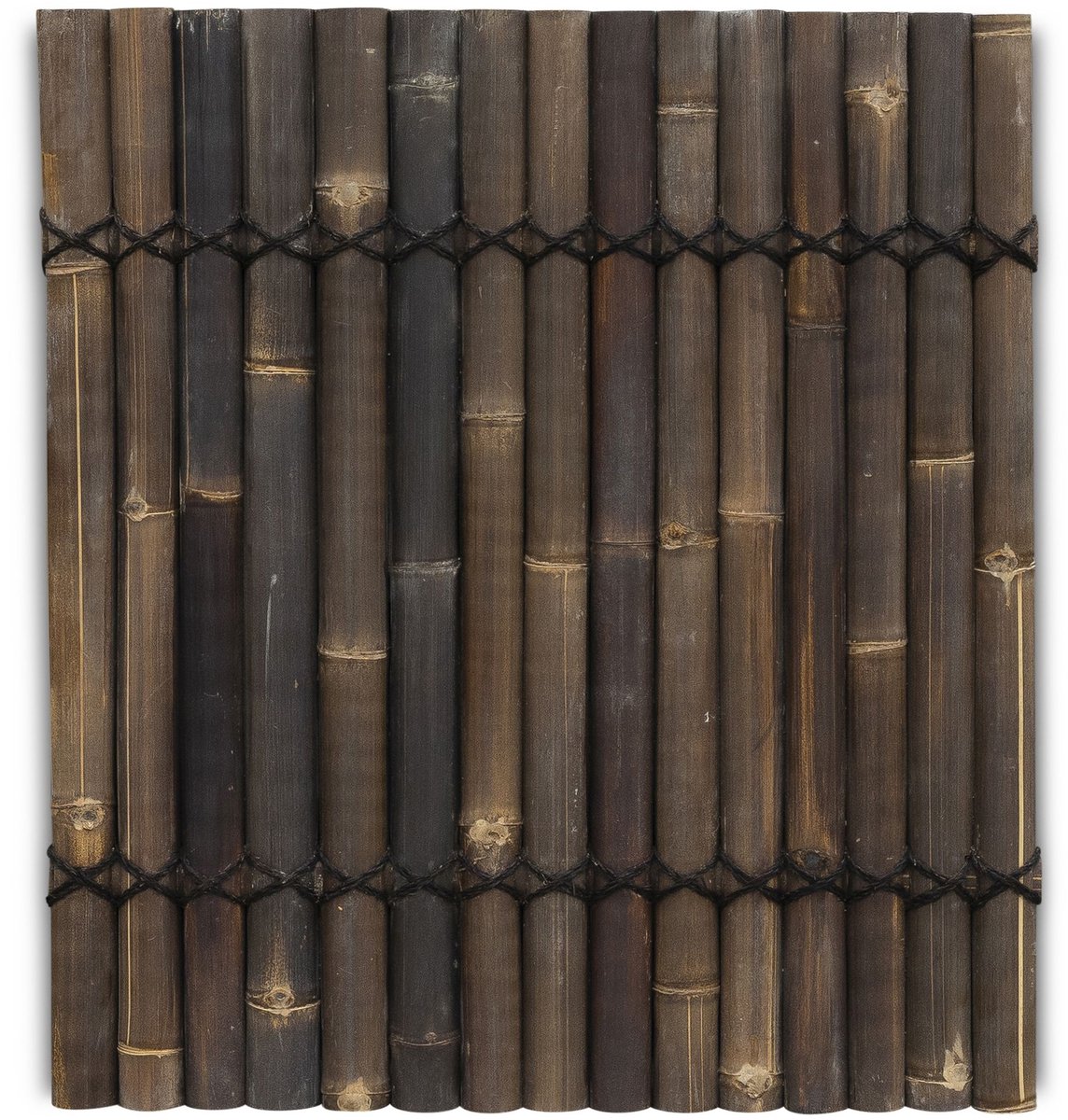 Bamboe schutting halfrond - 90 x 100 cm - Donker - Eviro Bamboe