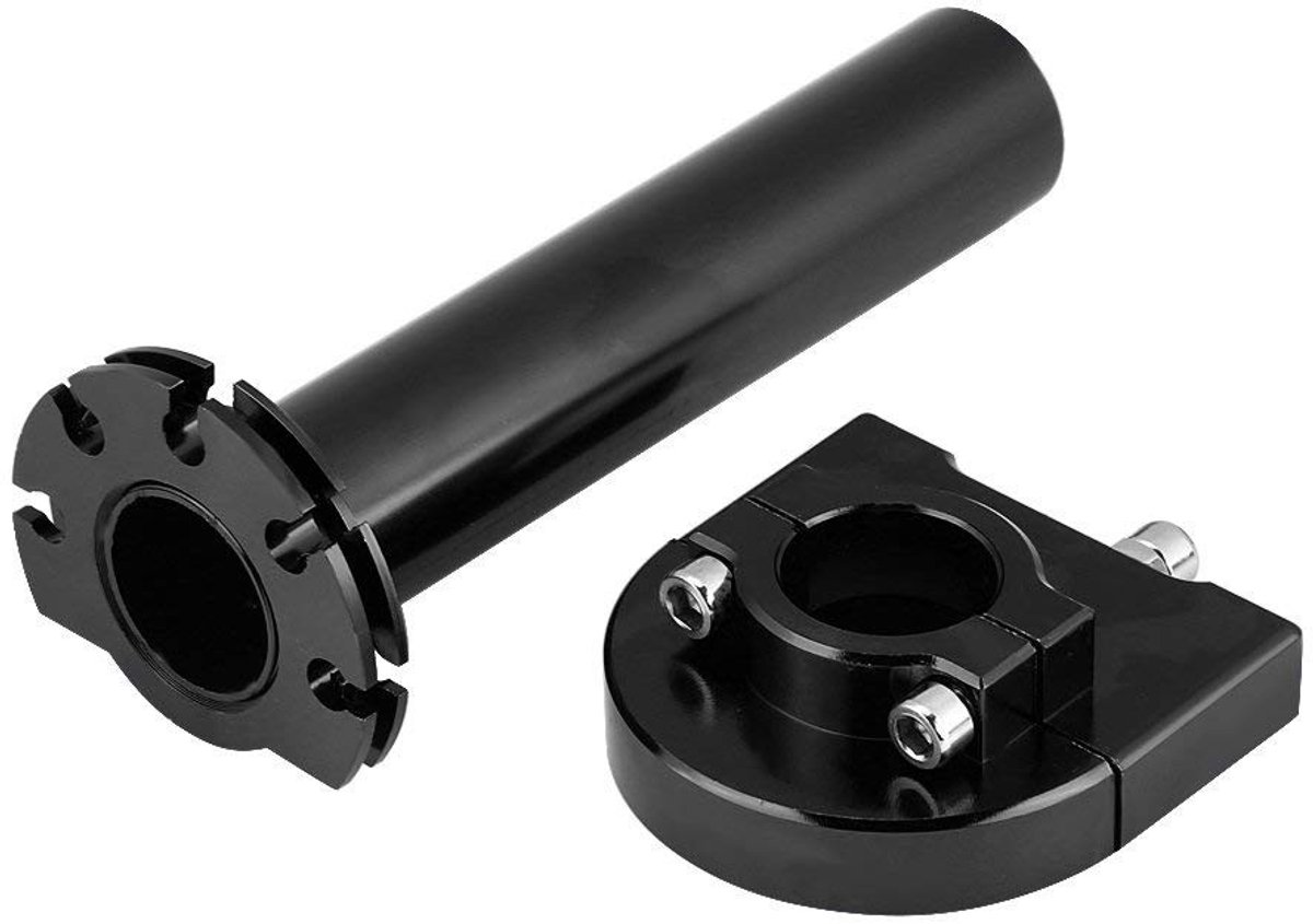 ONF3 - Swivel Handles - Universele Handvatten - Perfect voor Motorrijders - Zwart - Accelerator Handgreep - Voor Motoren en Scooters - 22mm
