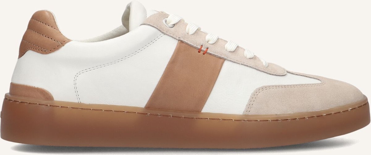 Greve Wave Sneakers - Leer - Heren - Beige - Maat 44