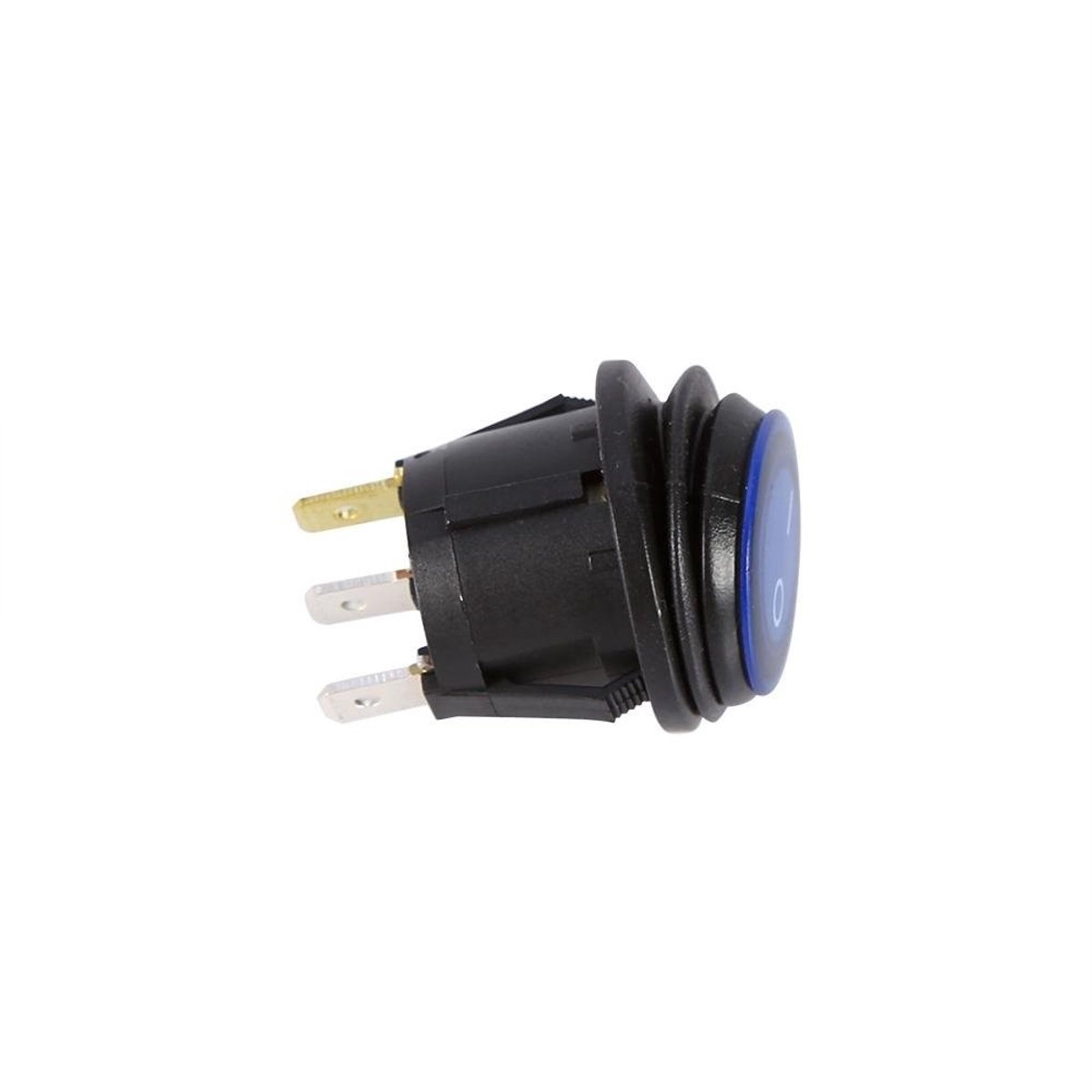 Elzusha - Auto Vrachtwagen Schakelaar - LED Lichtschakelaar - Eenvoudige Installatie - Blauw - Waterdichte Schakelaar - 12V 16A - Geschikt voor Aut...