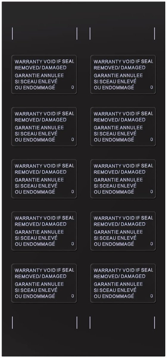 Allecto - Garantie Seal Stickers - PS4 Pro - 10Pcs - Vergoeding voor Reparaties - Veiligheid - Vervangende Stickers - Geschikt voor PS4 Pro