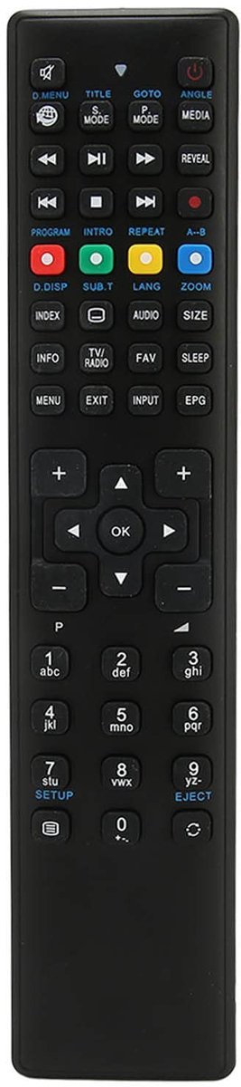 MTTProducts - Universele TV afstandsbediening - Vervangende afstandsbediening - Gevoelige toetsen - Zwart - Geschikt voor Medion TV - Tot 10 meter bereik