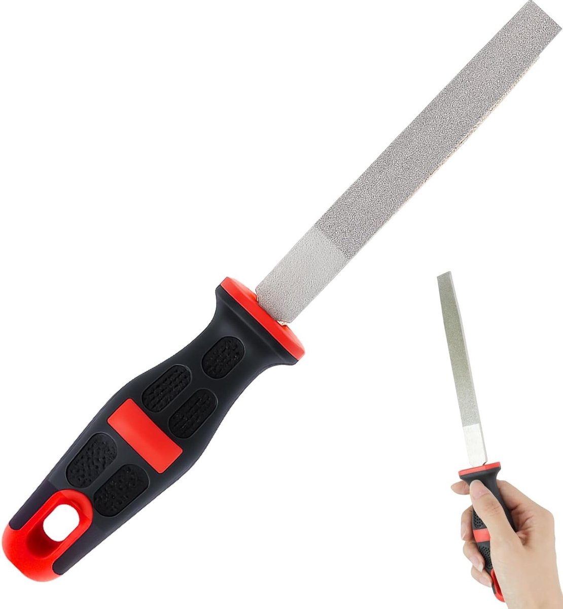 Medium Korrel Diamantvijl van 6 Inch voor Glas, Tegels, Natuursteen en Marmer met Ergonomische Handgreep en Hanggaatje