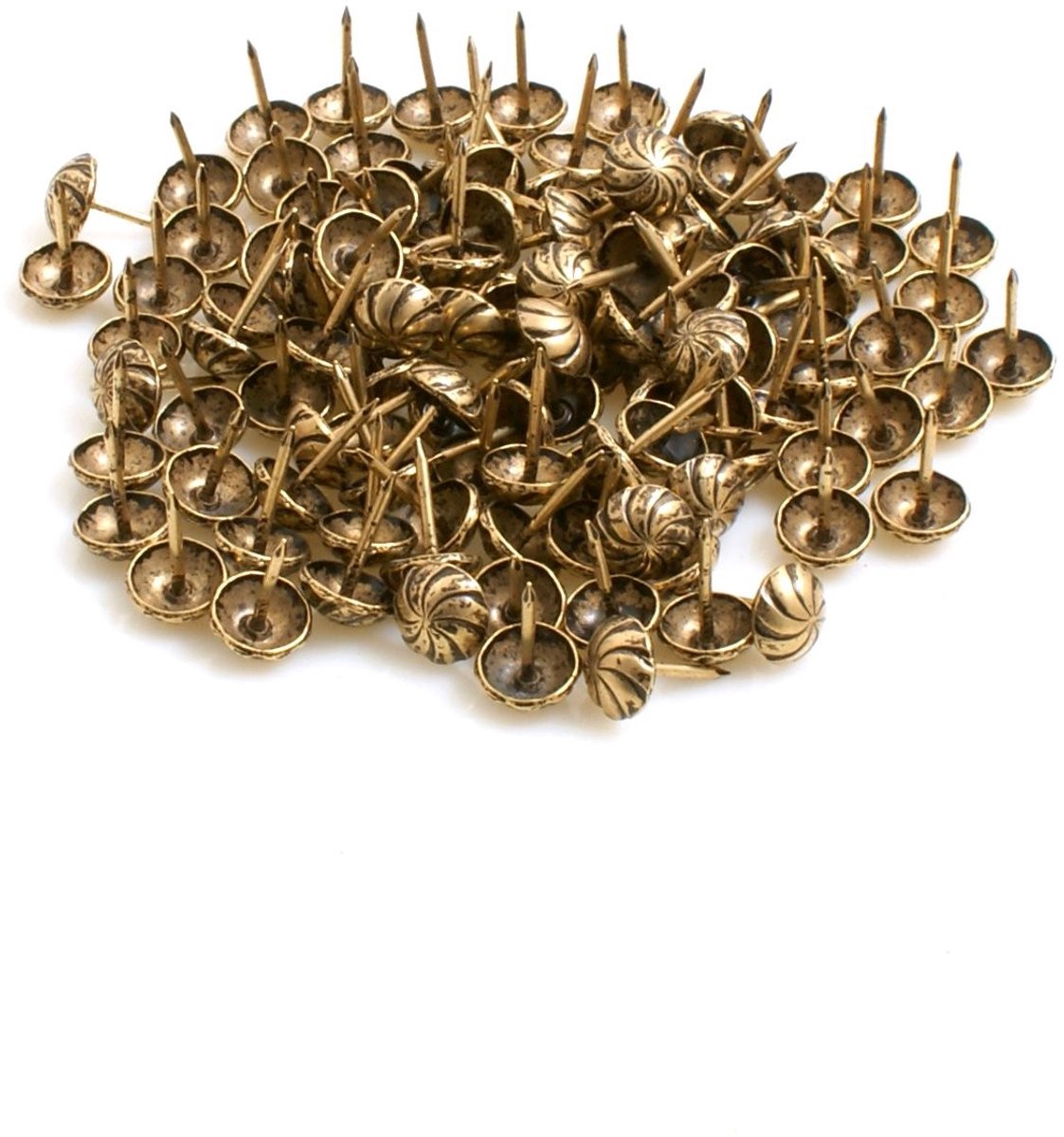 Byshayne - Decoratieve spijkers - Retro brons - Meubelaccessoires - 100 stuks - Voor interieurstyling - 13x11 mm