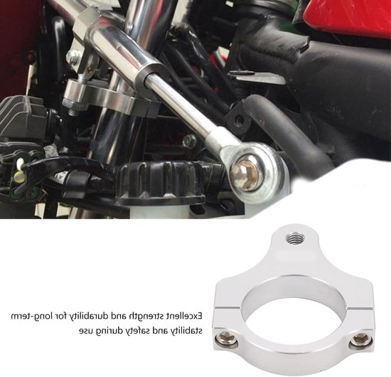 Stuurdemper voor Motor en Fiets, Aluminium Bevestigingsklem, Universele Steun, 45mm, Versterking en Stabilisatie — afbeelding 5