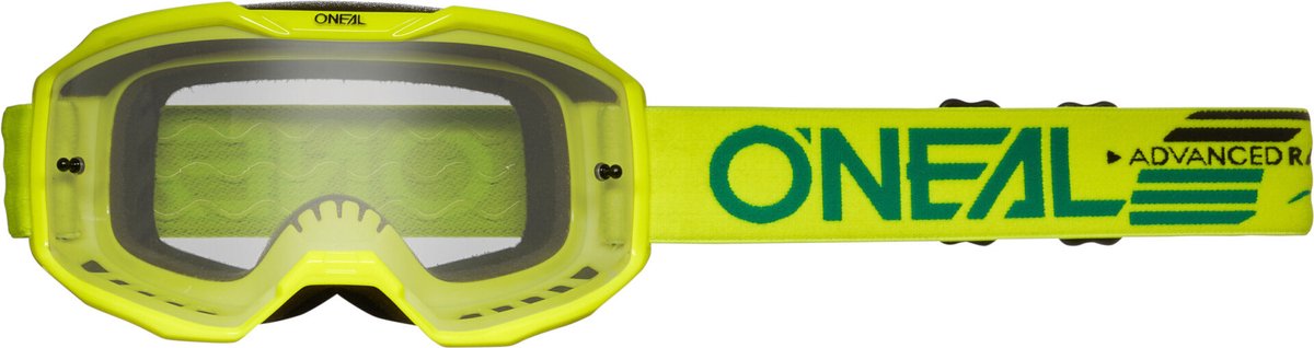 O'NEAL B-10 Solid Clear Neon Geel Crossbril -
